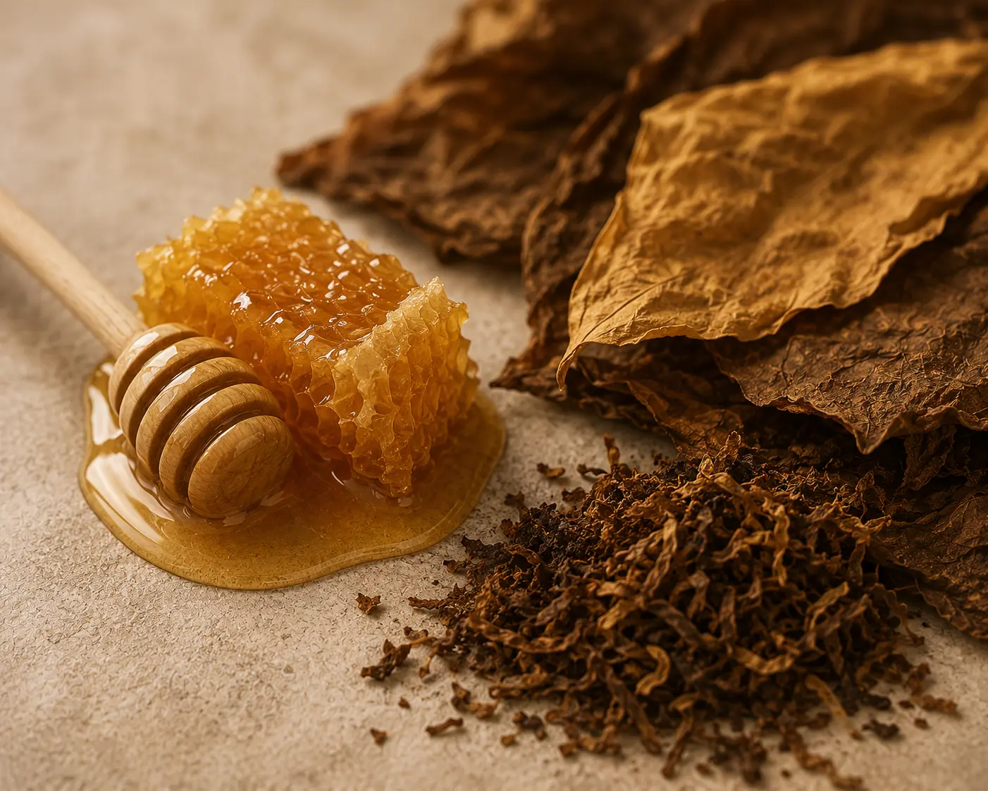 Składniki kompozycji Honey & Tobacco - miód i liście tytoniu